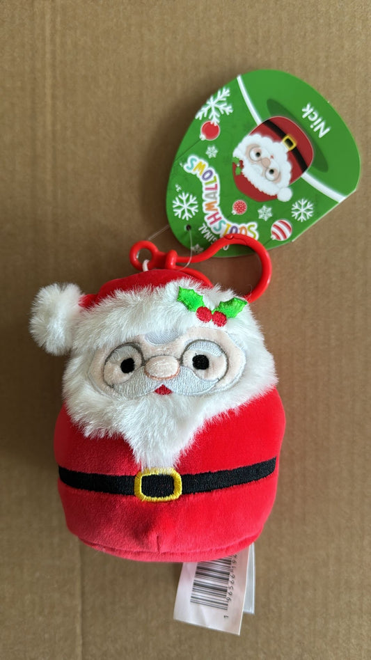 Squishmallows - Nick the Santa Claus - 3.5” Clip