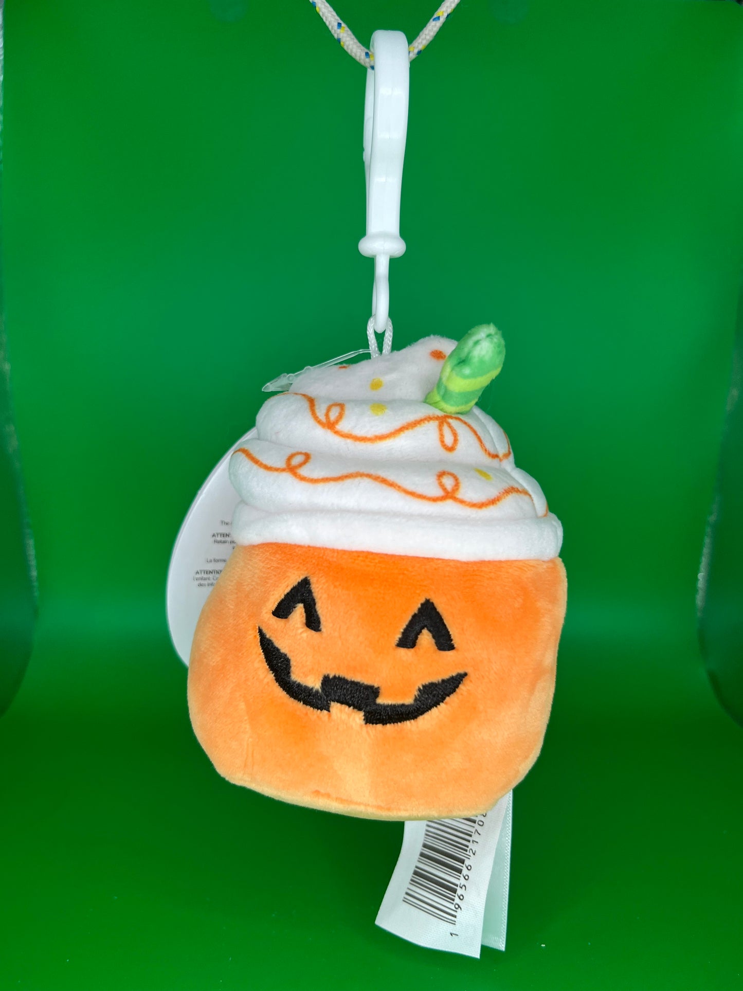 Squishmallows - Lester the Pumpkin Spice Latte - 3.5" Clip