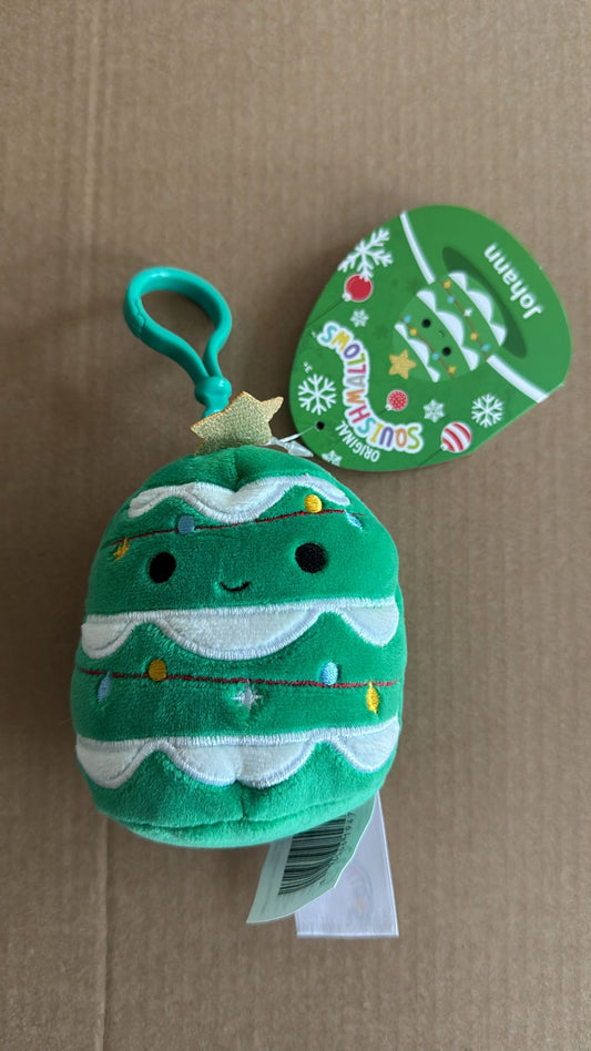 Squishmallows - Johann the Christmas Tree - 3.5” Clip